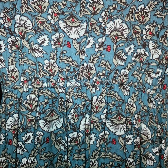 NWT Band of The Free Jewel Teal Floral Wrap Maxi Dress M - Picture 11 of 15